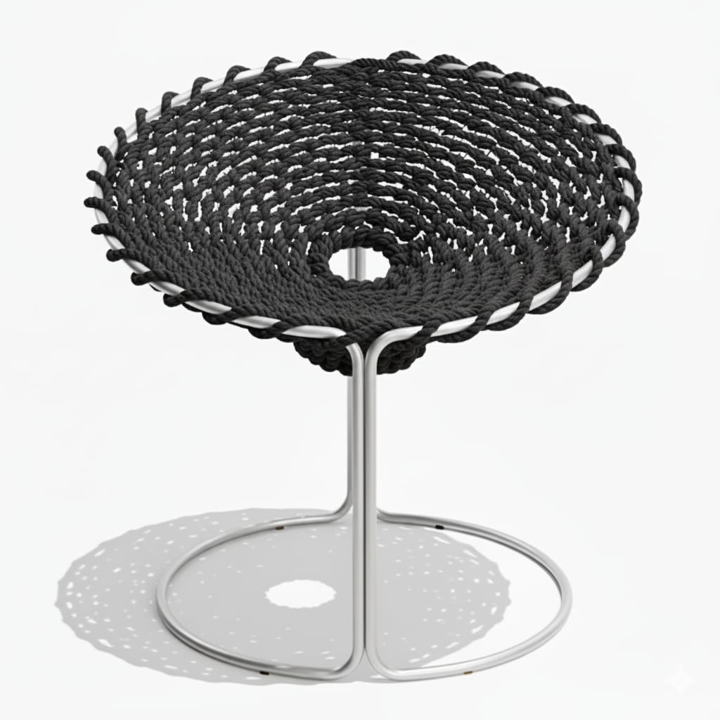 Zenith Real Tejido Negro Metal Plateado