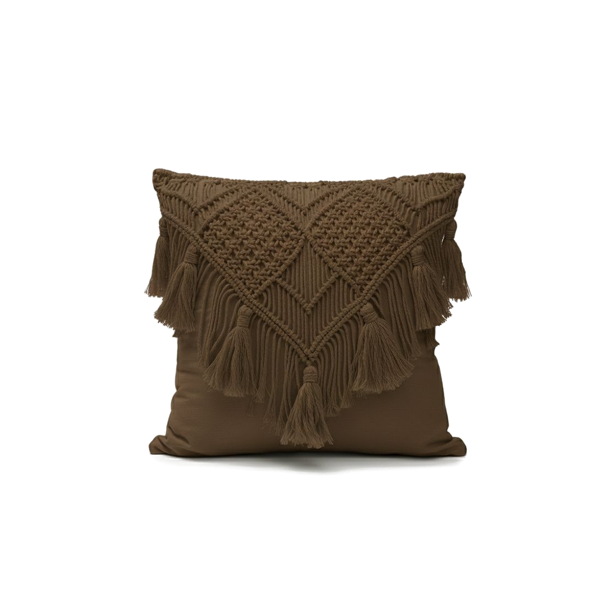 Ivory – CojÃn de Macramé con Flecos