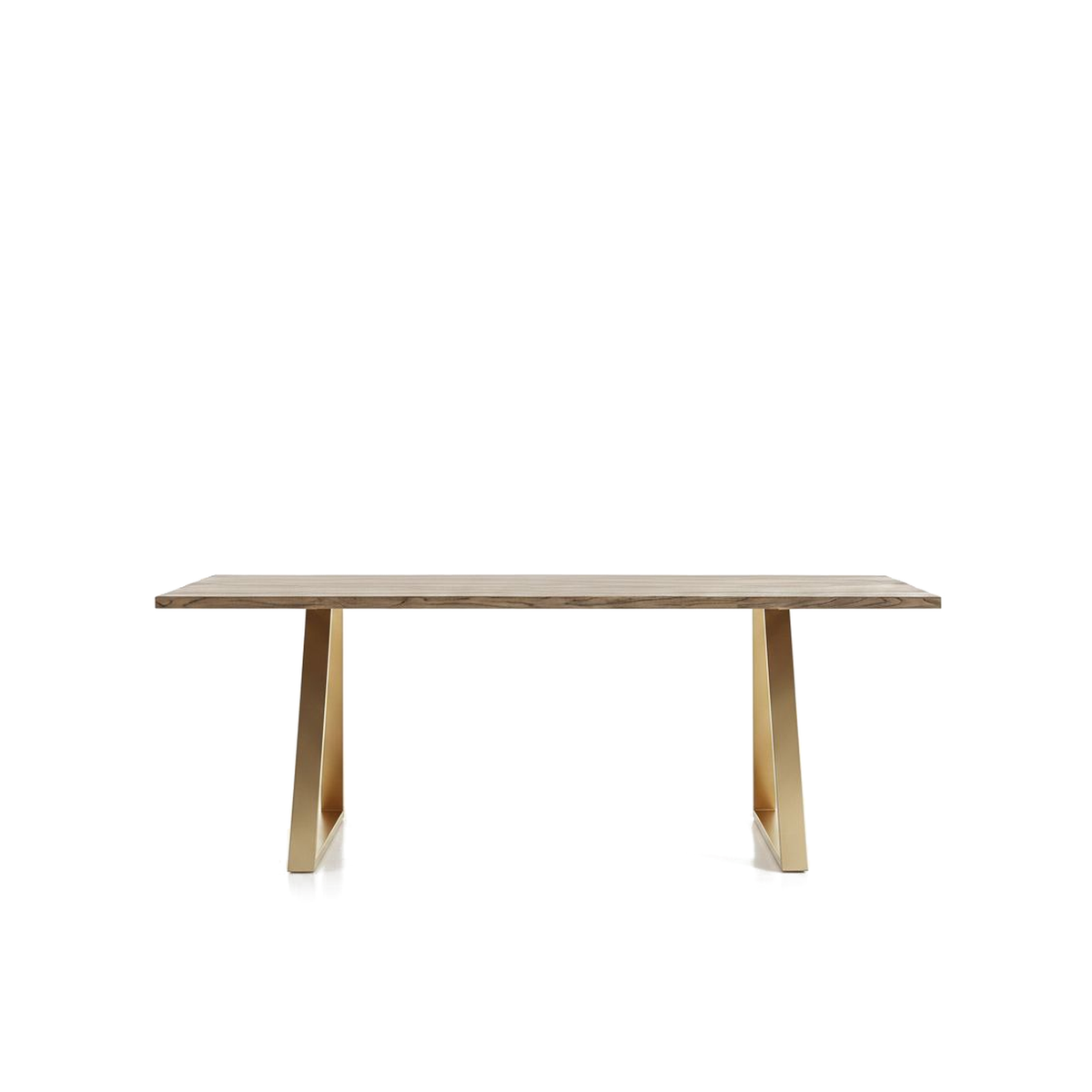 Linear – Juego de Comedor Tapizado Negro y Dorado