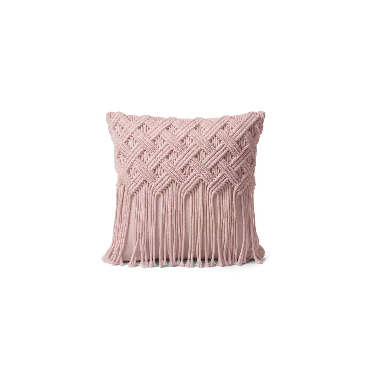Moon – CojÃn de Macramé con Flecos Largos