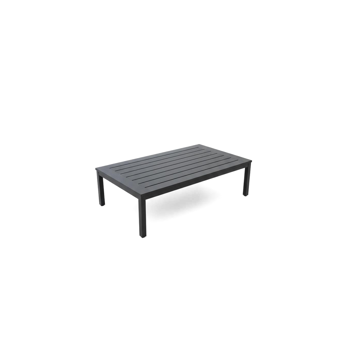 Solarium – Juego de Sala Negro con Cojines Claros