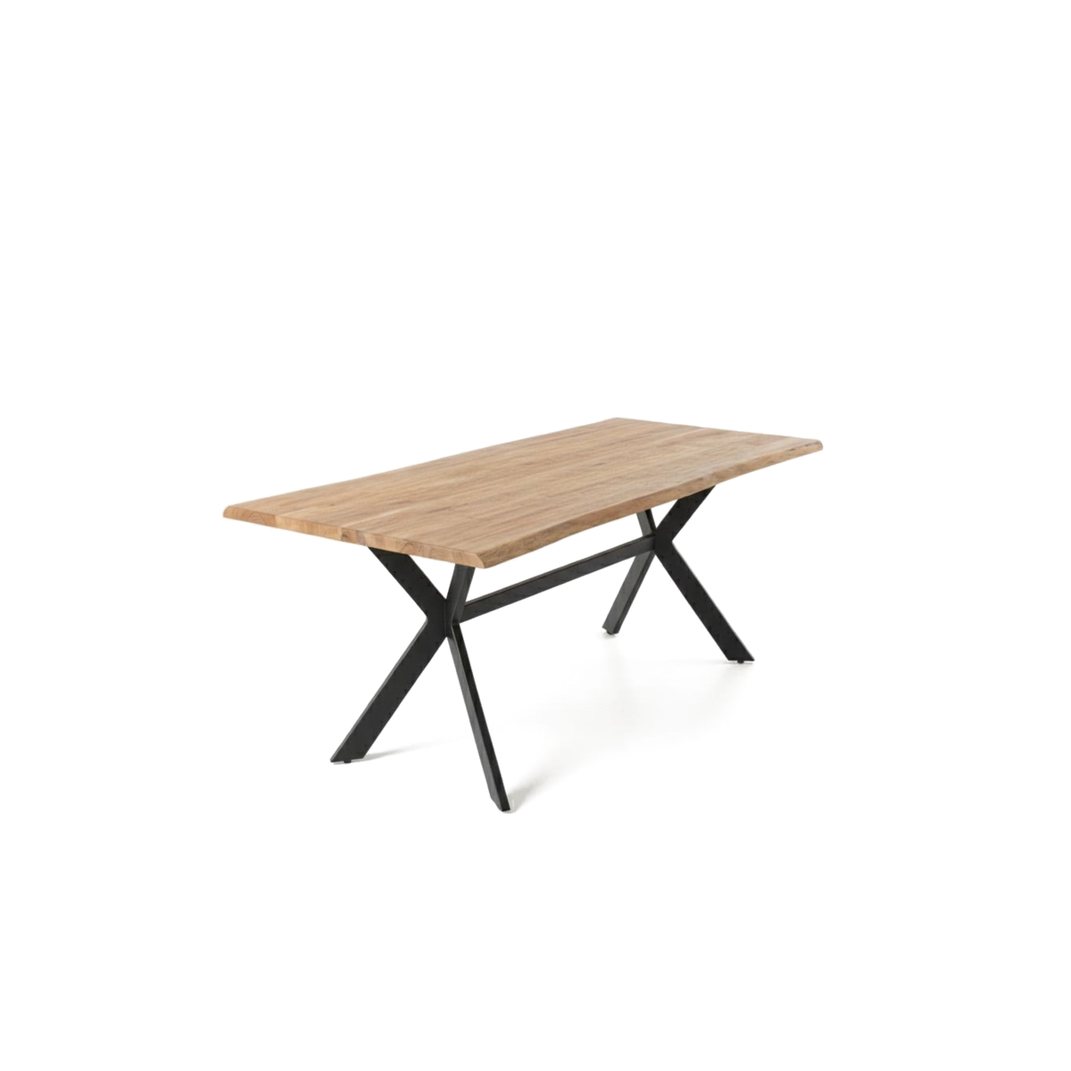 Titan – Juego de Comedor Negro con Mesa de Madera