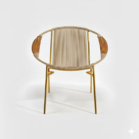 Artesa Tejido Beige Metal Dorado