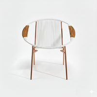Artesa Tejido Blanco Metal Cobre