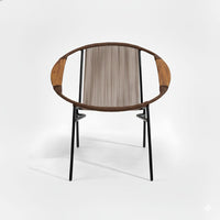 Artesa Tejido Cafe Metal Negro