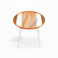 Artesa Tejido Naranja Metal Blanco