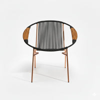 Artesa Tejido Negro Metal Cobre