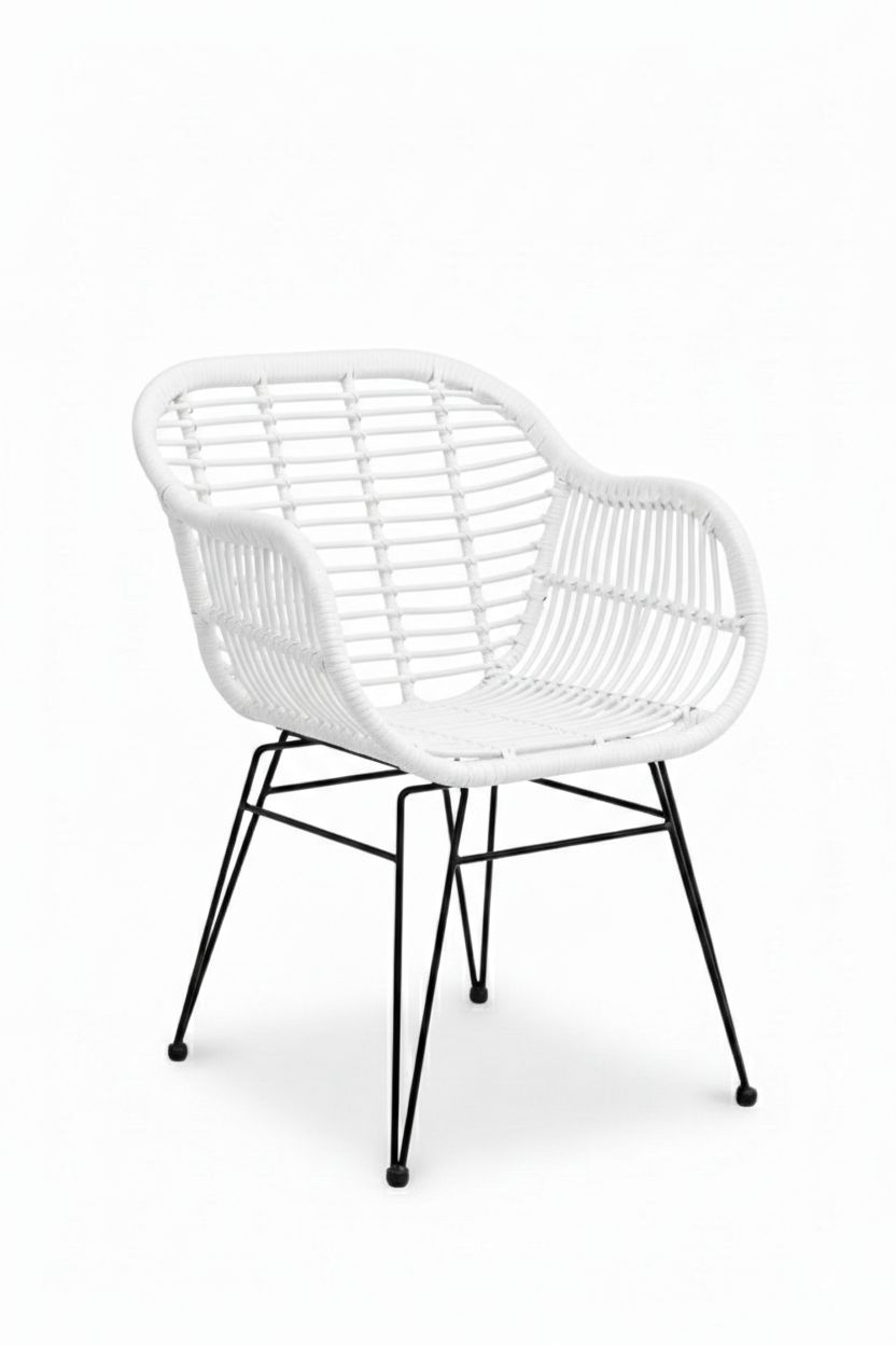 Aura Amarilli Tejido Blanco Metal Negro