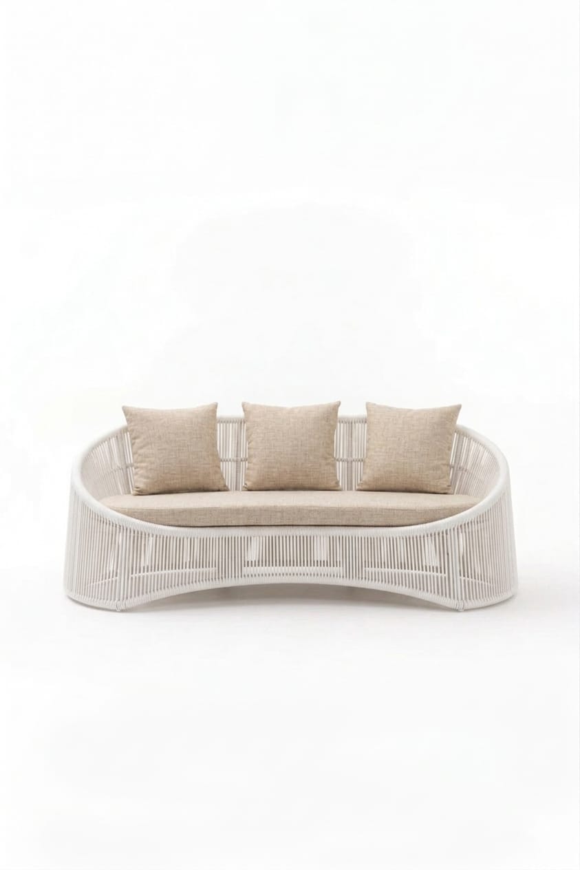 Bali Lounge Beige y Blanco