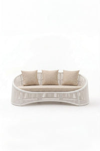 Bali Lounge Beige y Blanco