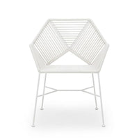 Bari Tejido Blanco Metal Blanco
