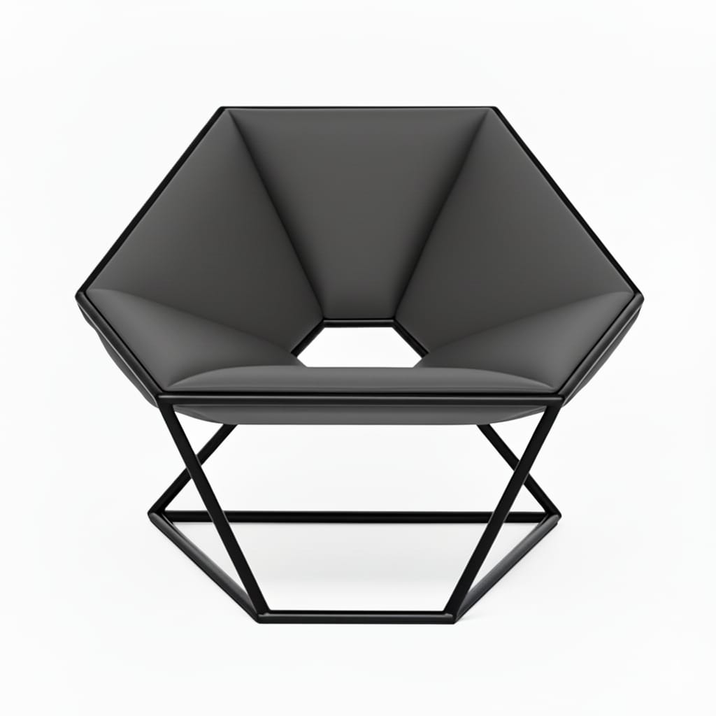 Crystalline Black Tapizado Gris Metal Negro