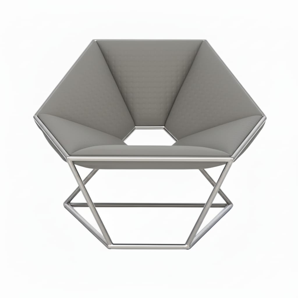 Crystalline Black Tapizado Gris Metal Plateado