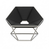 Crystalline Black Tapizado Negro Metal Plateado