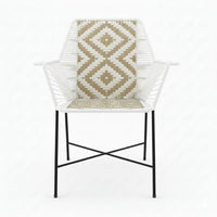 Diamont Gold Tejido Blanco, Negro Metal Negro