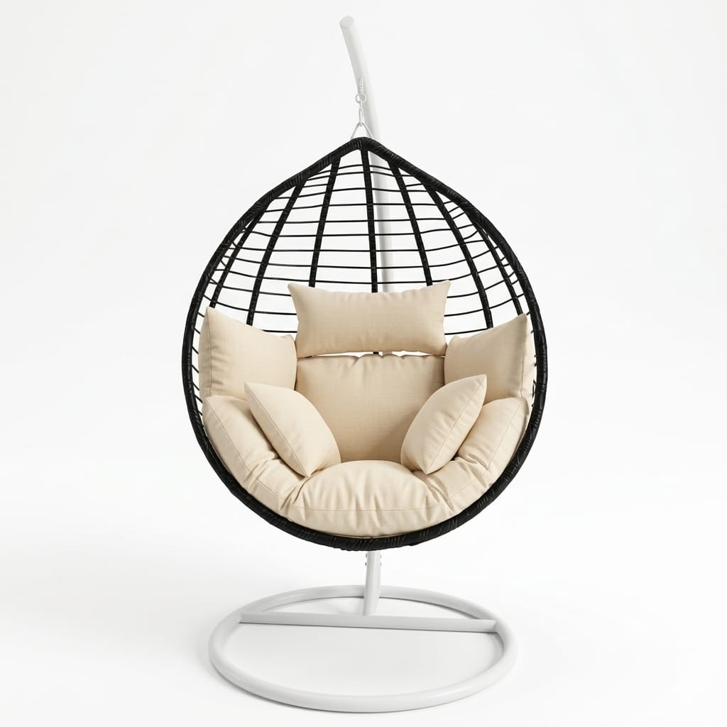 Eclipse Base Blanco Tejido Negro Cojineria Beige