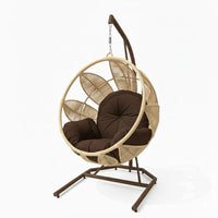 Lotus Lounge Base Cafe Tejido Beige Claro Cojineria Cafe