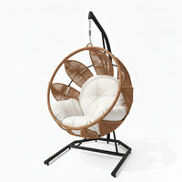 Lotus Lounge Base Negro Tejido Caramelo Cojineria Blanco