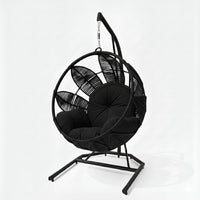 Lotus Lounge Base Negro Tejido Negro Cojineria Negro