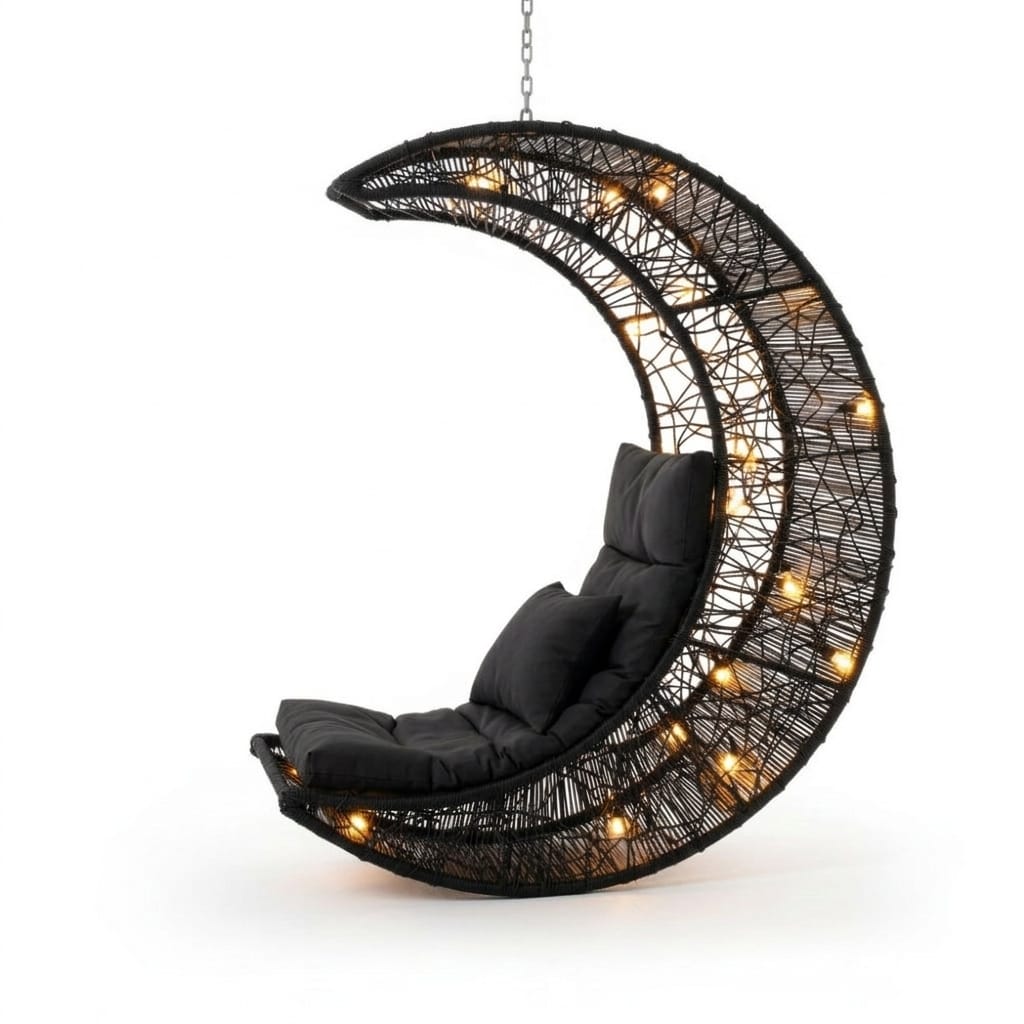 Luna Di Garda Tejido Wengue Black Cojineria Negro