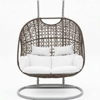 Majestic Doble Base Gris Tejido Cafe Rojizo Cojineria Blanco