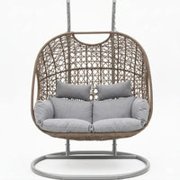 Majestic Doble Base Gris Tejido Cafe Rojizo Cojineria Gris