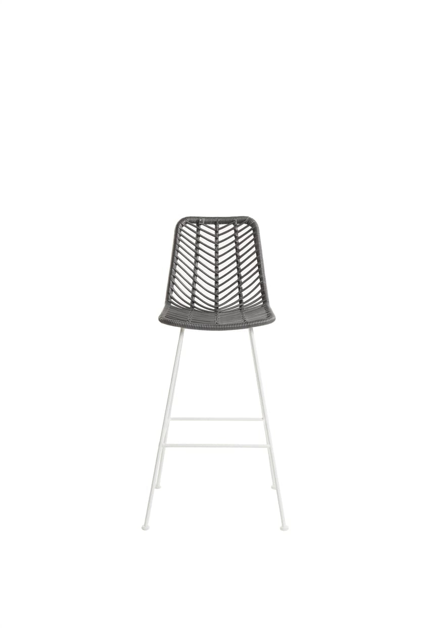 Niza Marfil Tejido Gris Metal Blanco