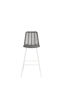 Niza Marfil Tejido Gris Metal Blanco