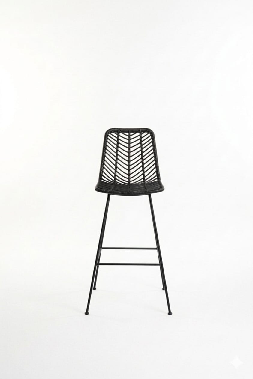 Niza Marfil Tejido Negro Metal Negro