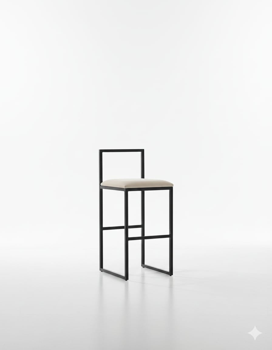 Nordic Tapiceria Beige Metal Negro