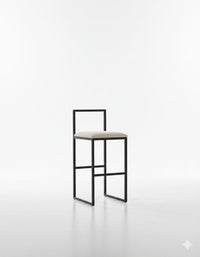 Nordic Tapiceria Beige Metal Negro