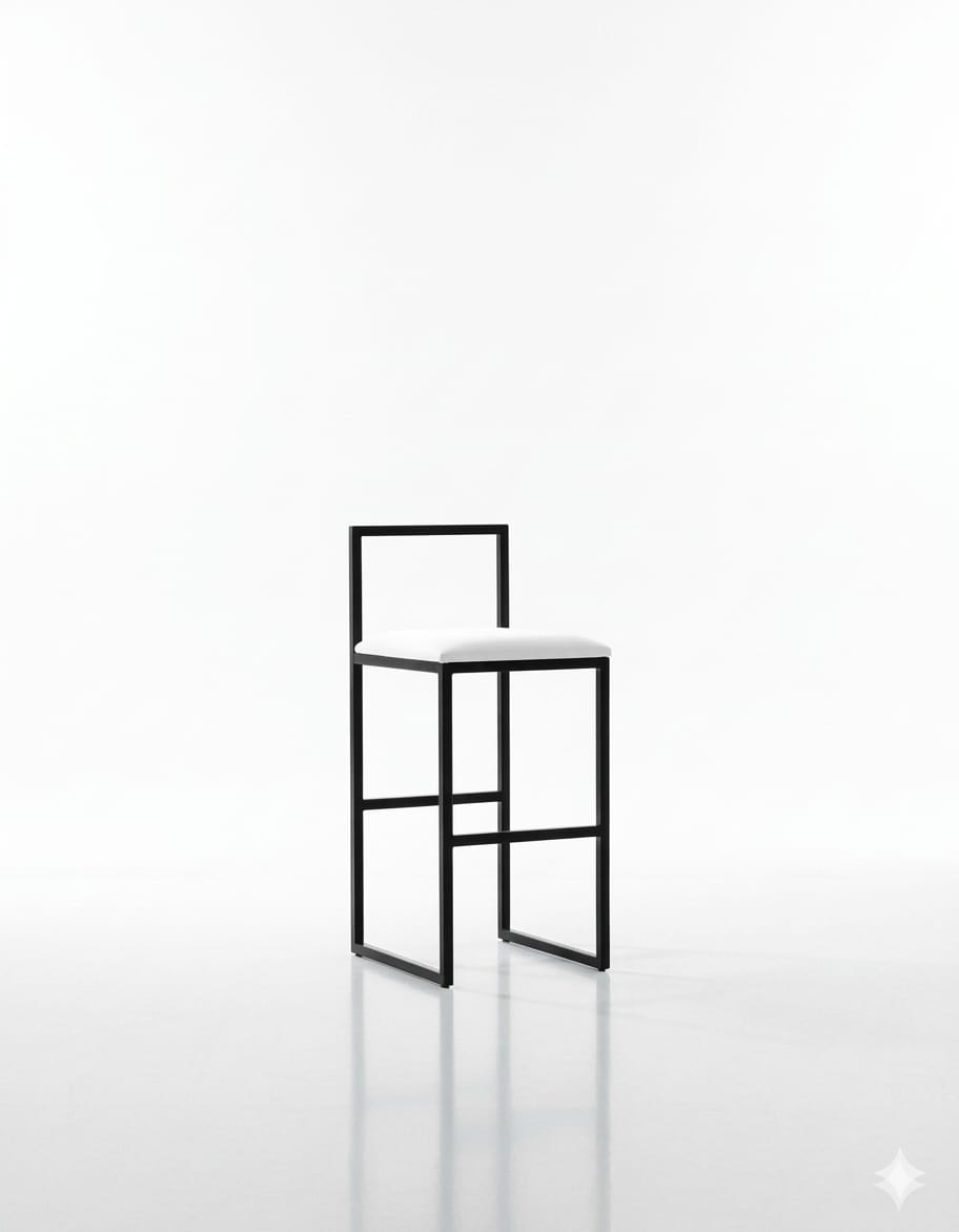 Nordic Tapiceria Blanco Hueso Metal Negro
