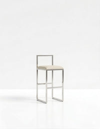 Nordic Tapiceria Blanco Hueso Metal Plateado