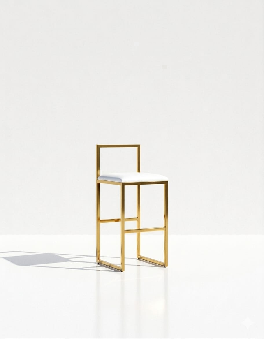 Nordic Tapiceria Blanco Metal Dorado