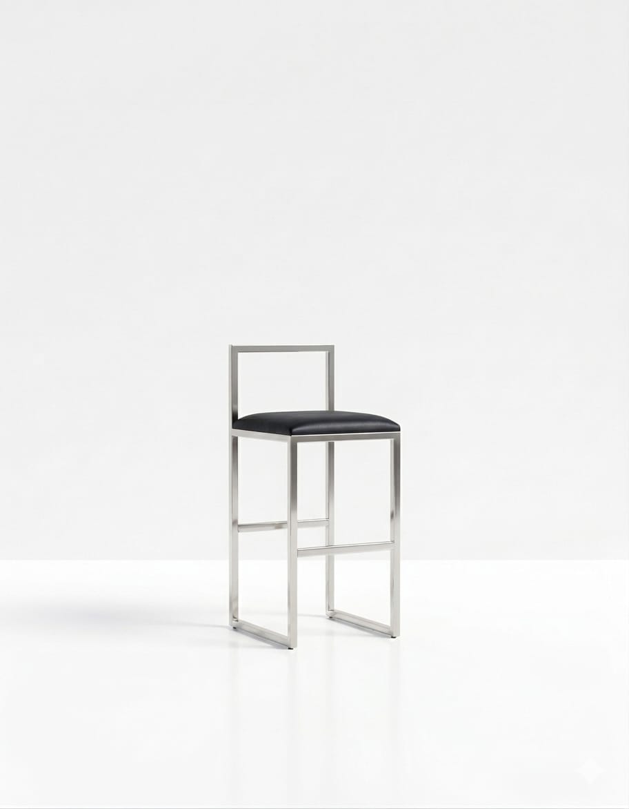 Nordic Tapiceria Negro Metal Plateado