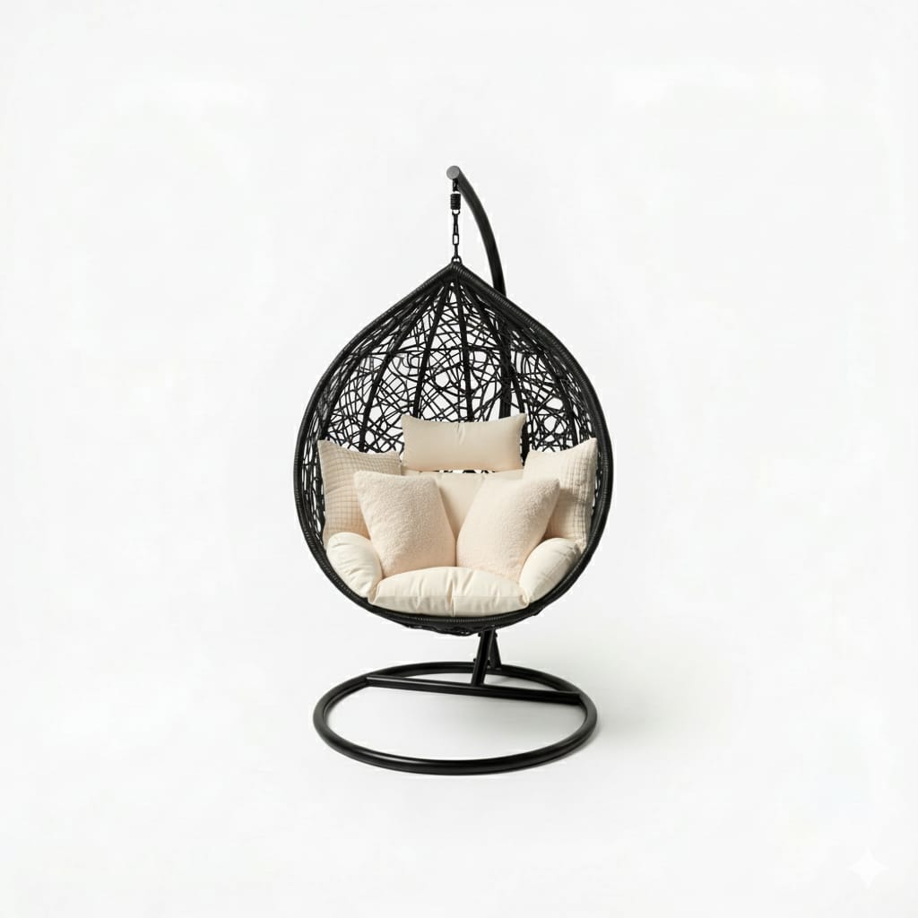 Orbital White Base Negro Tejido Negro Cojineria Beige