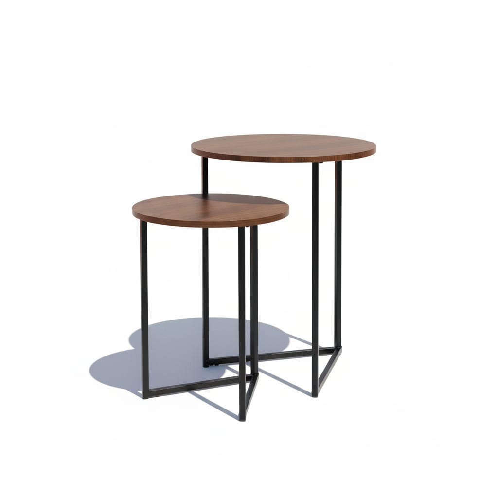 Twins Tables Metal Negro