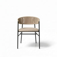 Varena Tejido Blanco Metal Crema Tapizado Crema