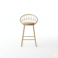 Velvet Rose Tapiceria Beige Metal Dorado