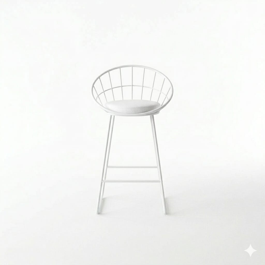 Velvet Rose Tapiceria Blanco Metal Blanco