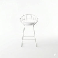 Velvet Rose Tapiceria Blanco Metal Blanco