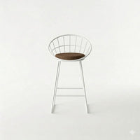 Velvet Rose Tapiceria Marron Metal Blanco