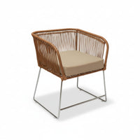 Viena Black Tejido Cafe Cojin Beigen Metal Plateado