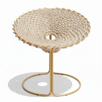 Zenith Real Tejido Beige Metal Dorado