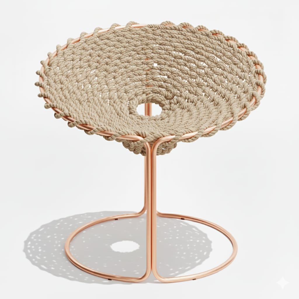 Zenith Real Tejido Beige Metal cobre