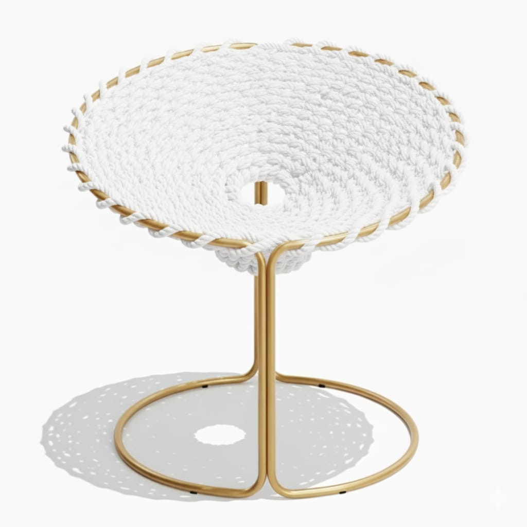 Zenith Real Tejido Blanca Metal Dorado