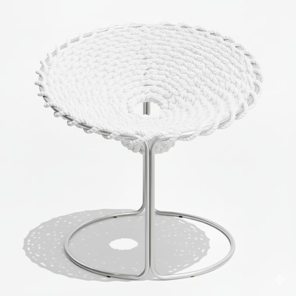 Zenith Real Tejido Blanco Metal Plateado