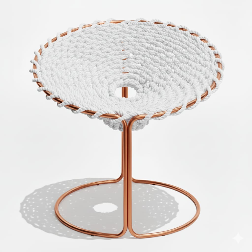 Zenith Real Tejido Blanco Metal cobre