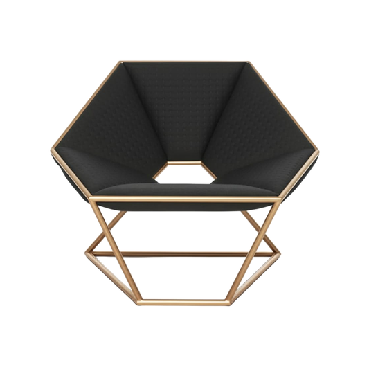 Crystalline Black â€“ SillÃ³n Auxiliar GeomÃ©trico