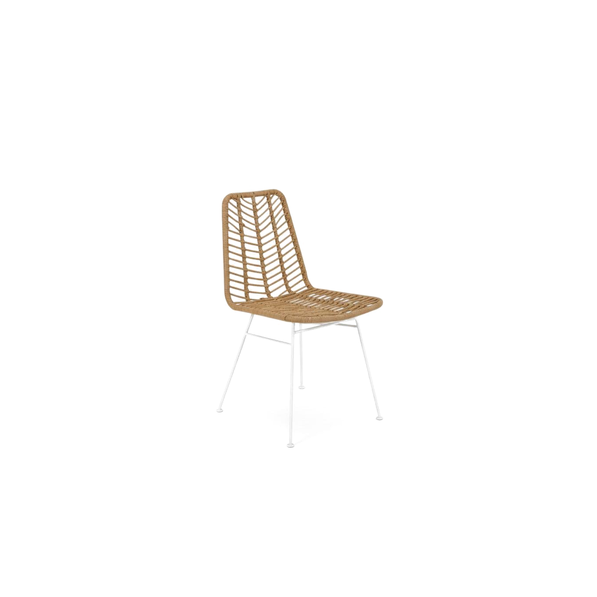 Imperial â€“ Juego de Comedor Tejido con Base Blanca